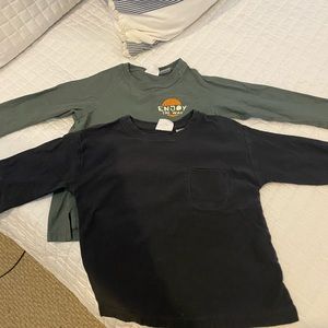 Two Zara long sleeve shirts